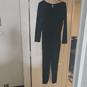 SHEIN Black Long Sleeve Jumpsuit